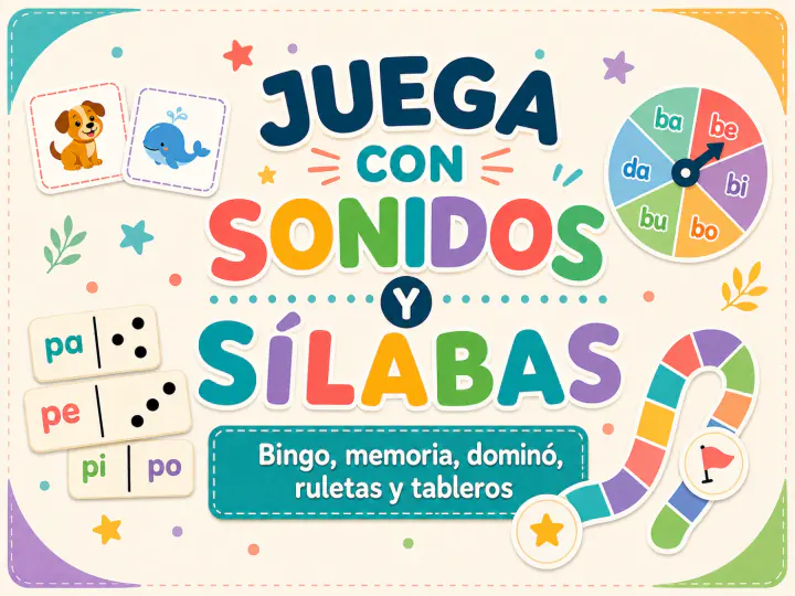 Portada del bono Juega con Sonidos y Sílabas