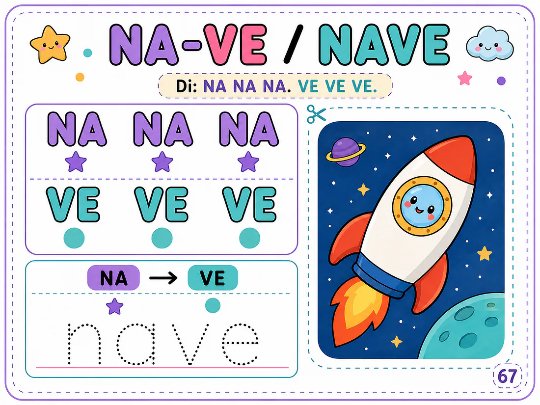 Página real 9: práctica de la palabra NAVE
