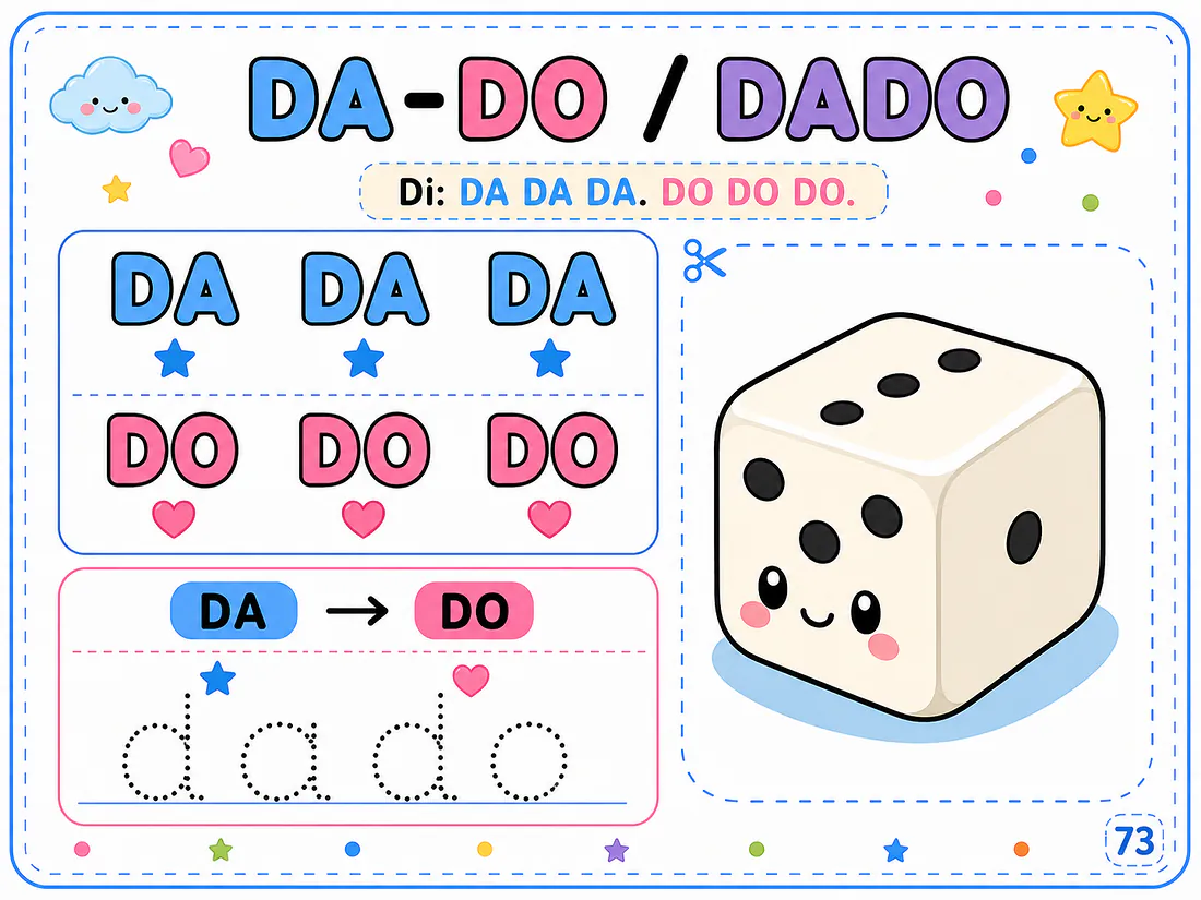 Página real 11: práctica de la palabra DADO